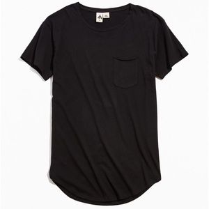 UO scoop neck curved hem tee